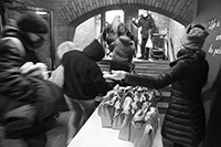 Soup Kitchen : St Luke's Lutheran Church : Hell's Kitchen : Food queues : Food lines : Hell's Kitchen : Streetlife, New York, Photo by Richard Moore